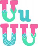 Mermaid Font Collection: U
