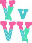 Mermaid Font Collection: V