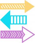Striped Arrows