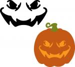 Fanged Pumpkin Face