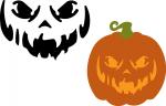 Sinister Pumpkin Face