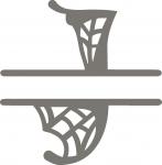 Split Cobweb Fonts Collection: J