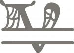 Split Cobweb Fonts Collection:  V