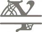 Split Cobweb Fonts Collection:  Y