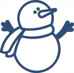 Simple Snowman Silhouette