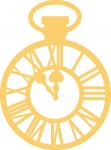 Vintage Clock Silhouette