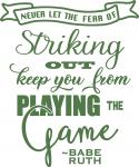 Fear of Striking Out