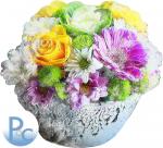 Watercolor Floral Bowl Click HERE for SVG 