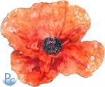 Watercolor Poppy Click HERE for SVG 