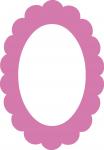 Scallop Oval Frame