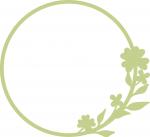 Clover Floral Circle Frame