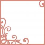 Frames and Corner Flourishes Collection: Vine Frame Square