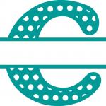 Split Letter Monogram Collection: Regular C