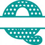 Split Letter Monogram Collection: Regular Q