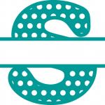 Split Letter Monogram Collection: Regular S