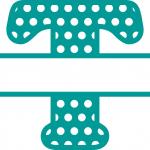 Split Letter Monogram Collection: Regular T