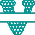Split Letter Monogram Collection: Regular V