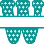 Split Letter Monogram Collection: Regular W