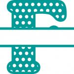 Split Letter Monogram Collection: Regular F
