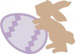 Sweet Easter Bunny Collection: Easter Bunny Pushing Egg