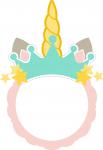 Unicorn Crown Monogram Frame