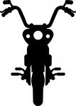 Front Facing Motorcycle