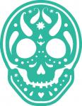 Paisley Sugar Skull-2