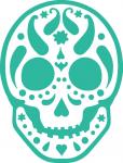 Paisley Sugar Skull-1
