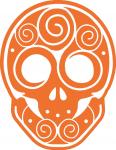 Swirl Sugar Skull-2