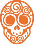 Swirl Sugar Skull-1