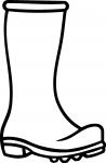 Rain Boot Silhouette