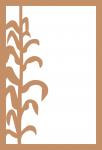 Fall Corn Rectangle Frame