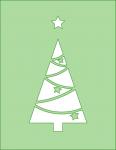 Stencil Christmas Tree