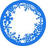 Circle Snowflake Frame