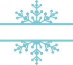 Snowflake Monogram Frame