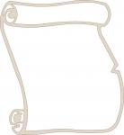 Paper Scroll Silhouette