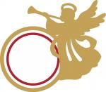 Christmas Angel Monogram Frame