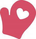 Heart Mitten