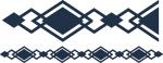Art Deco Double Diamond Border 2