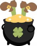 Leprechaun in Pot of Gold