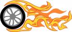 Flaming Tire