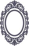 Lace Oval Frame