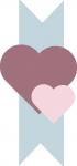 Double Heart Banner