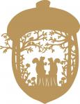 Acorn Frame with Squirrels