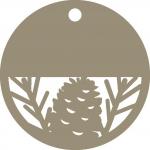 Pinecone Circle Tag