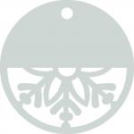 Snowflake Circle Tag 2