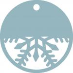Snowflake Circle Tag 1