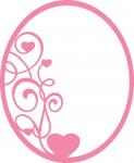 Heart Swirl Oval