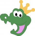 Alligator with Crown