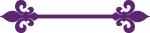 Fleur de Lis/Lys Underline Border